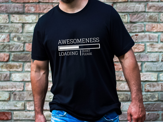 Awesomeness Loading Black T-Shirt