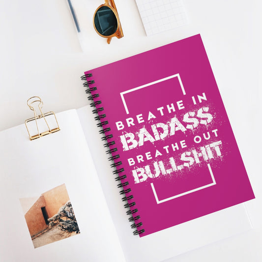 Badass and Bullshit Journal Fuscia