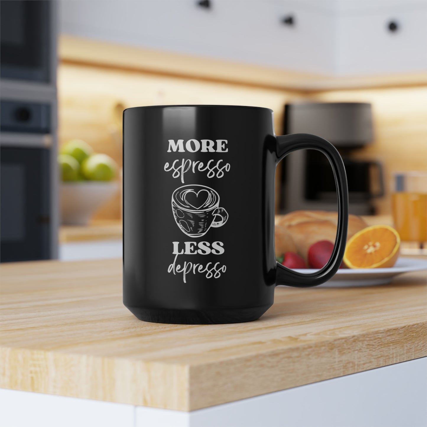 More Espresso Less Depresso Coffee Mug