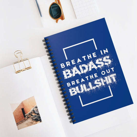 Badass and Bullshit Journal Blue